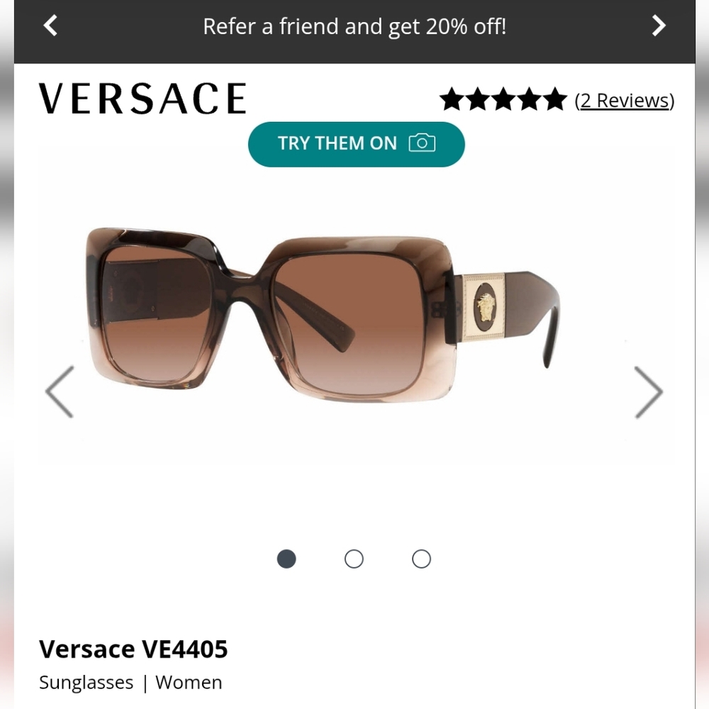 Versace Women's Brown Sunglasses